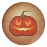 Smiling Pumpkin Plate