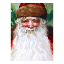 Smiling Santa Claus Invitations