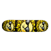 Smiling Yellow Sun With Shades Skate Decks