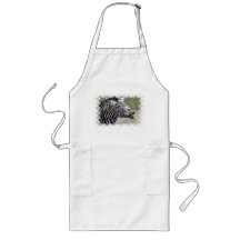 Smiling Zebra Long Apron