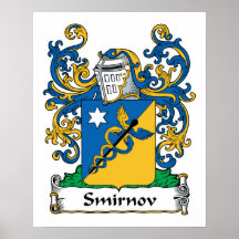 Smirnov Family Crest Poster