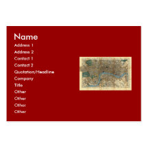 Smith's new map of London 1860 Business Card