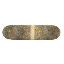 Smith's new map of London 1860 Custom Skateboard