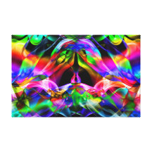 Smoke Art Photography Stretched Canvas Print
