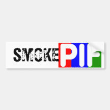 Smoke PIF Bumpersticker Bumper Sticker