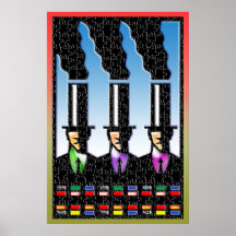 smoke stack business men Print