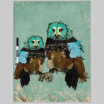 Smokey Rose Owls Dry Erase Board dry erase boards
