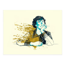 Smoking Glamlock postcard