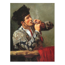 Smoking Matador Postcard