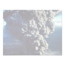 Smoking Volcano Personalized Invitations