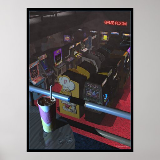 Smoky Game Room Poster