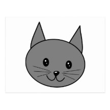 Smoky Grey Cat. Post Cards