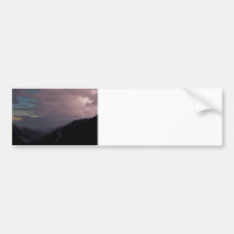 Smoky Mountain Lightning Bumper Sticker