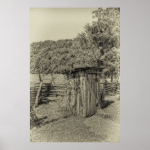 Smoky Mountain Outhouse Print