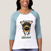 Smooth Collie Christmas Lights Shirt