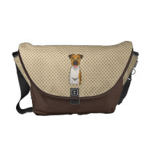 Smooth Fox Terrier Cartoon Commuter Bag