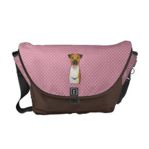 Smooth Fox Terrier Cartoon Commuter Bag