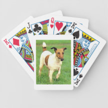 Smooth Fox Terrier Dog Playing Cards