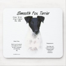 Smooth Fox Terrier History Design Mousepad