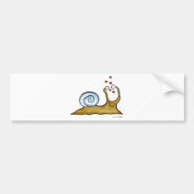 snail love bumper sticker