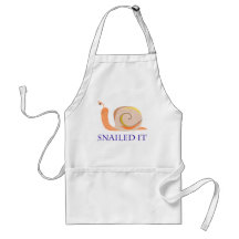 Snailed It Aprons