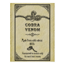 Snake Venom Postcard