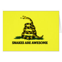 Snakes are Awesome Greeting Cards