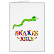 Snakes Rule Greeting Cards