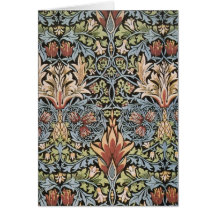 Snakeshead design by William Morris Greeting Cards