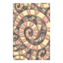 Snaky Spirals Stationery Paper
