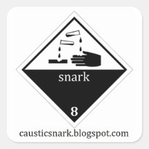 Snark Logo Sticker - White