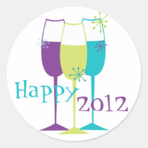 Snazzy Champagne Stickers
