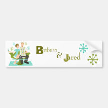 Snazzy Couple Bumper Sticker