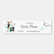 Snazzy Couple Bumper Sticker
