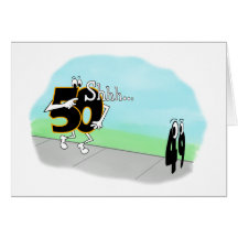 SNEAKY 50TH BIRTHDAY GREETING CARDS