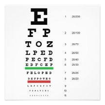 Snellen Eye Chart Invitation