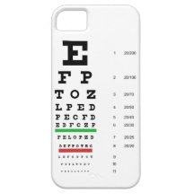 Snellen Eye Chart iPhone 5 Case
