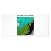 Snow Across Mid-Atlantic States Personalized Photo Card