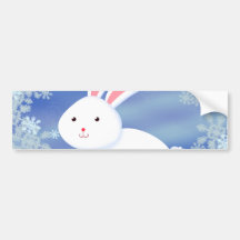 Snow Bunny Bumper Sticker