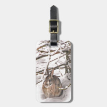 Snow Bunny Tags For Luggage
