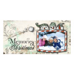 snow christmas photo card