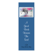 Snow Covered bridge Bookmark Business Card Template