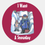 Snow Day Sticker