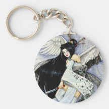 Snow & Feathers Keychain