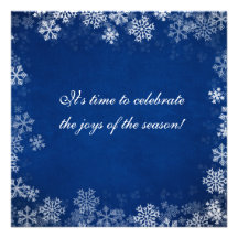 Snow Flurry Invitation