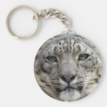 Snow Leopard Keychain
