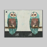 Snow Owl Monogram  iPad Case powis icase