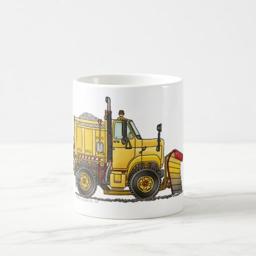 Snow Plough Truck Mugs
