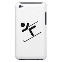 Snow Skier Barely There iPod Cases