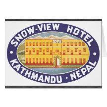 Snow-View Hotel Kathmandu Nepal, Vintage Cards